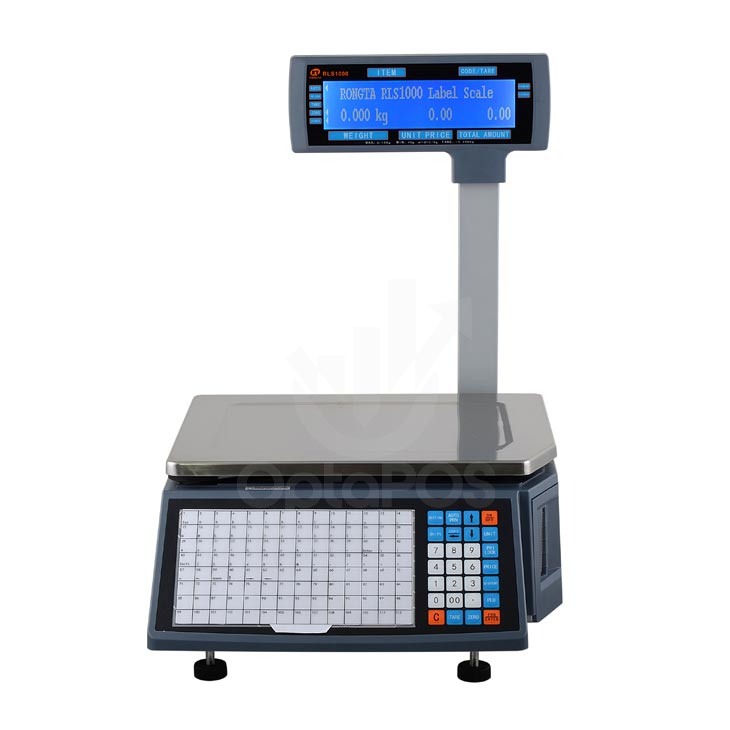 Weighing scale with label printer